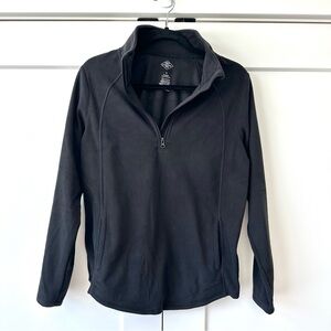 St. John's Bay Black Quarter-Zip Fleece